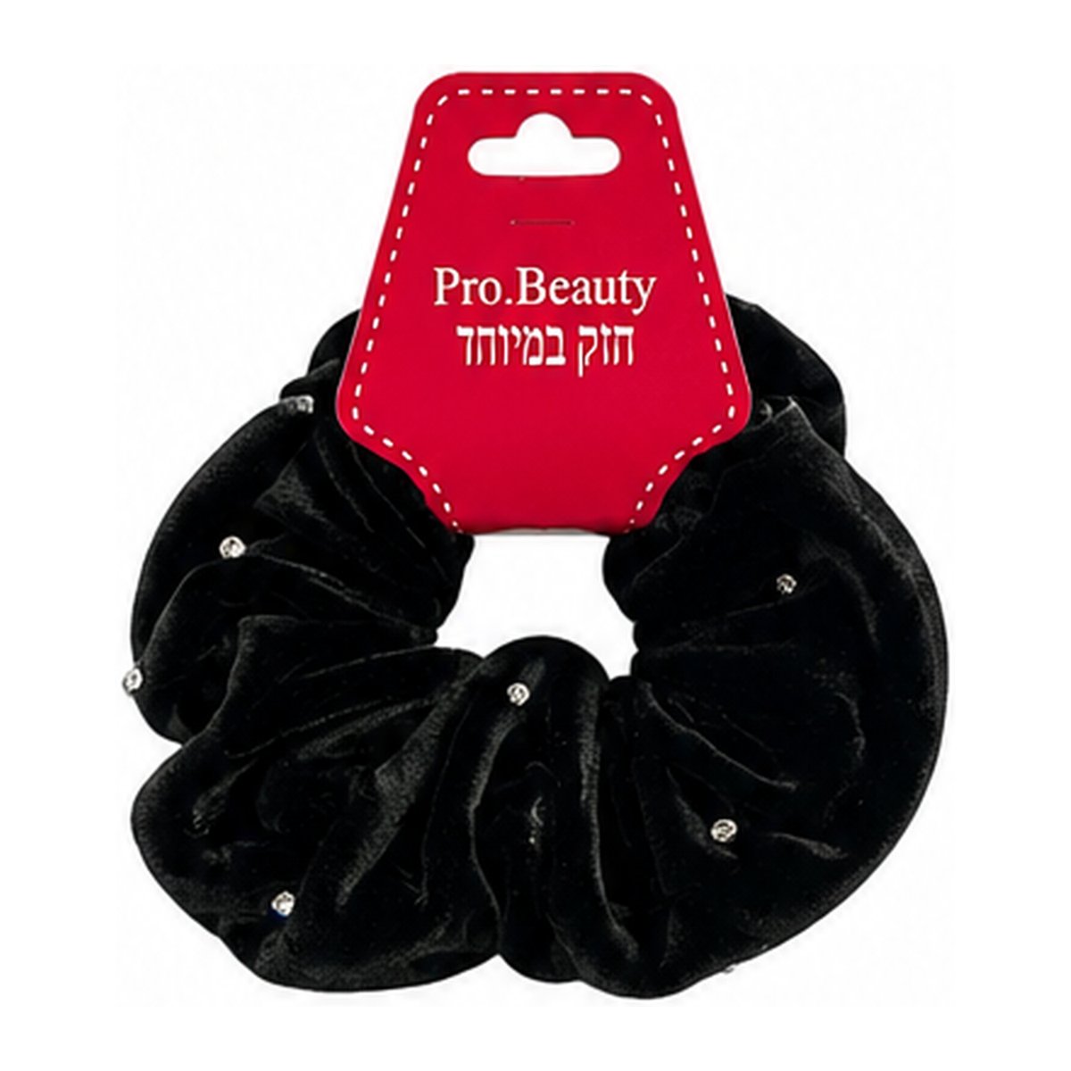 גומיות קטיפה מעוטרות אבנים 2 יח'