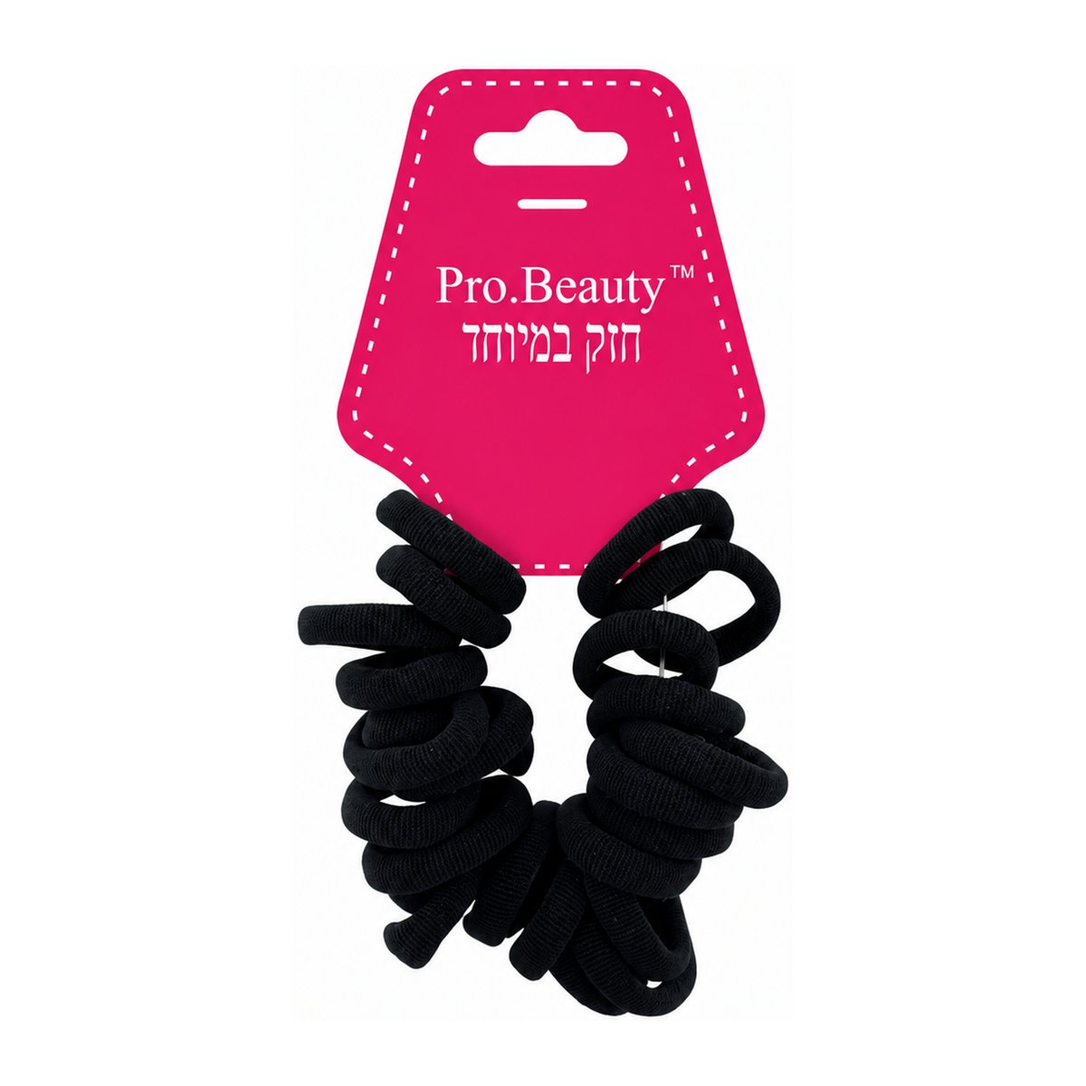 גומיות מיקרופייבר לשיער 24 יח' (שחורות)