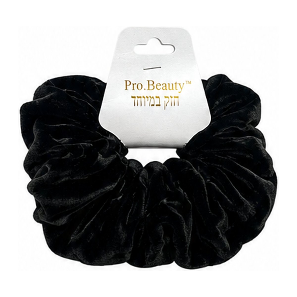 גומיות קטיפה ענקיות לשיער 2 יח' (שחורות)